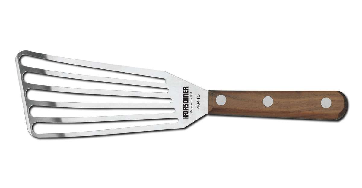 Victorinox 3-Inch by 6-Inch Chef's Slotted Fish Turner Walnut Handle