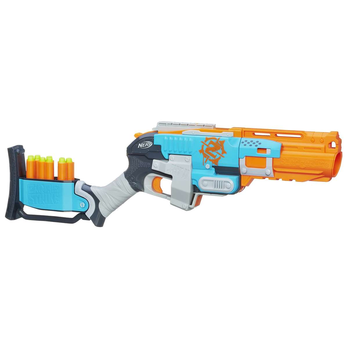 Nerf Zombie Strike Sledge Fire Blaster Set Frustration-Free Packaging