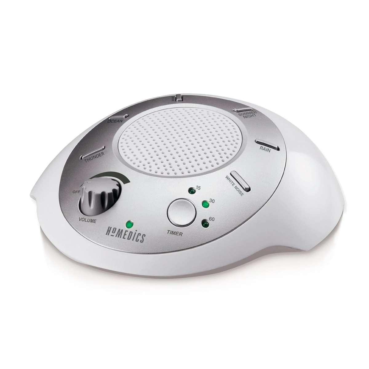 White Noise Sound Machine | Portable Sleep Therapy for Home, Office, Baby & Travel 6 Relaxing
