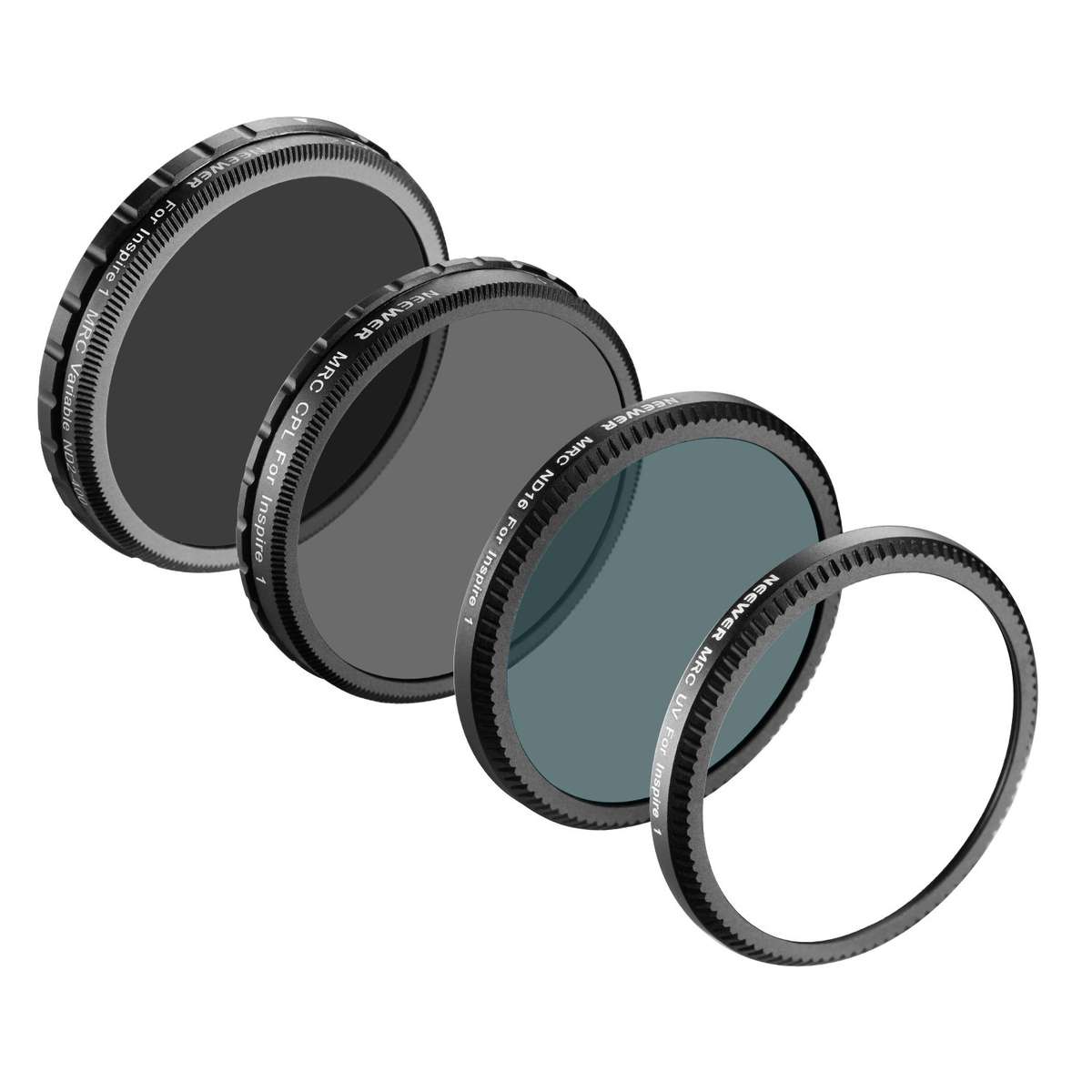 Neewer for DJI OSMO /OSMO Plus / Inspire 1, Multi-coated 4 Pieces Filter Kit: UV Filter + CPL Filter