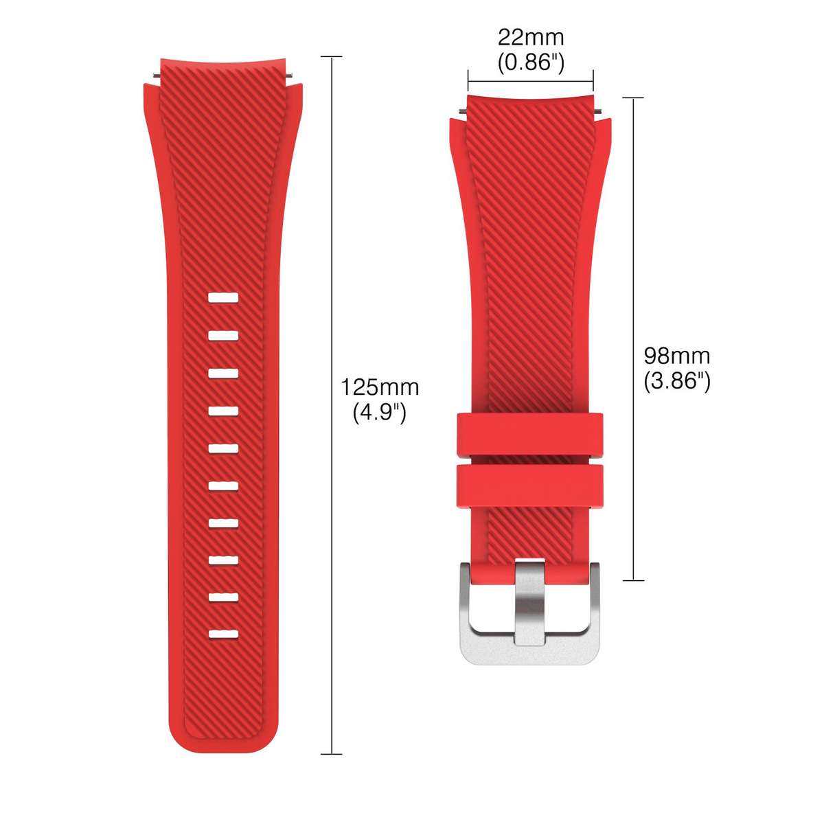 Gear S3 Frontier / Classic Watch Band  Soft Silicone Replacement Sport Strap for Samsung Gear S3