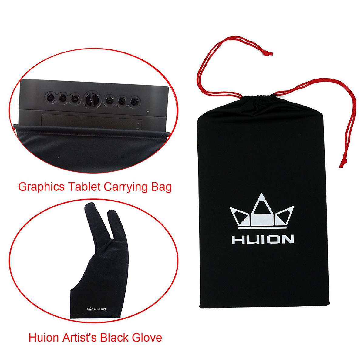 Pro Graphic Drawing Tablet with Carrying Bag and Glove