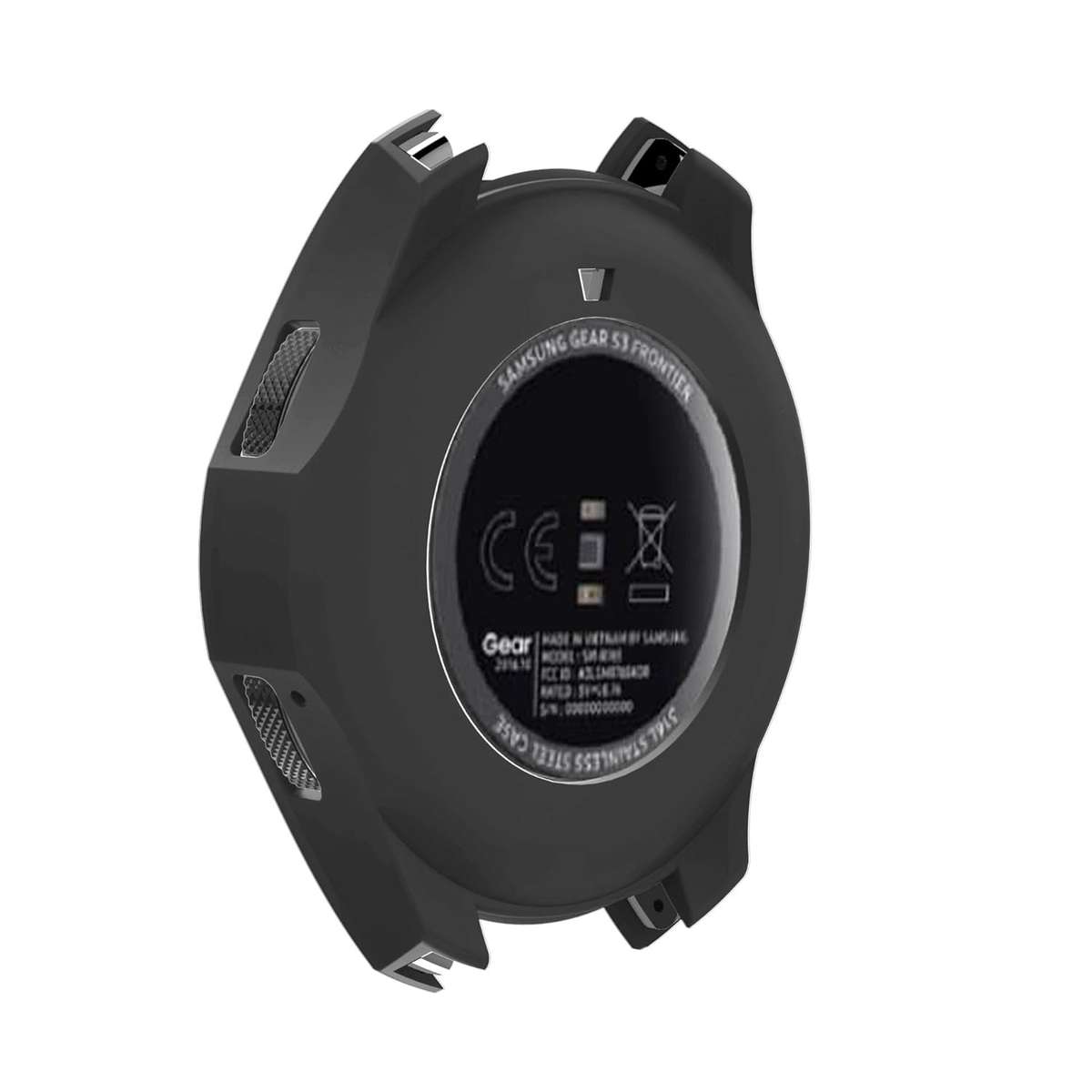 Gear S3 Case Cover, Shock-Proof and Shatter-Resistant Protective Band Silicone Cover Case for Samsun