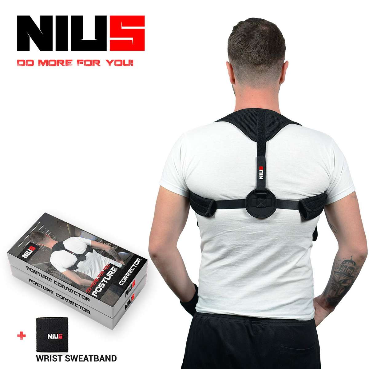 Back Posture Corrector for Women & Men - Comfortable Posture Brace with Fast Results for Back, Neck