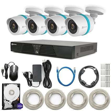 EZVIZ CCTV Wired Security Camera Kit | BN-1824A2