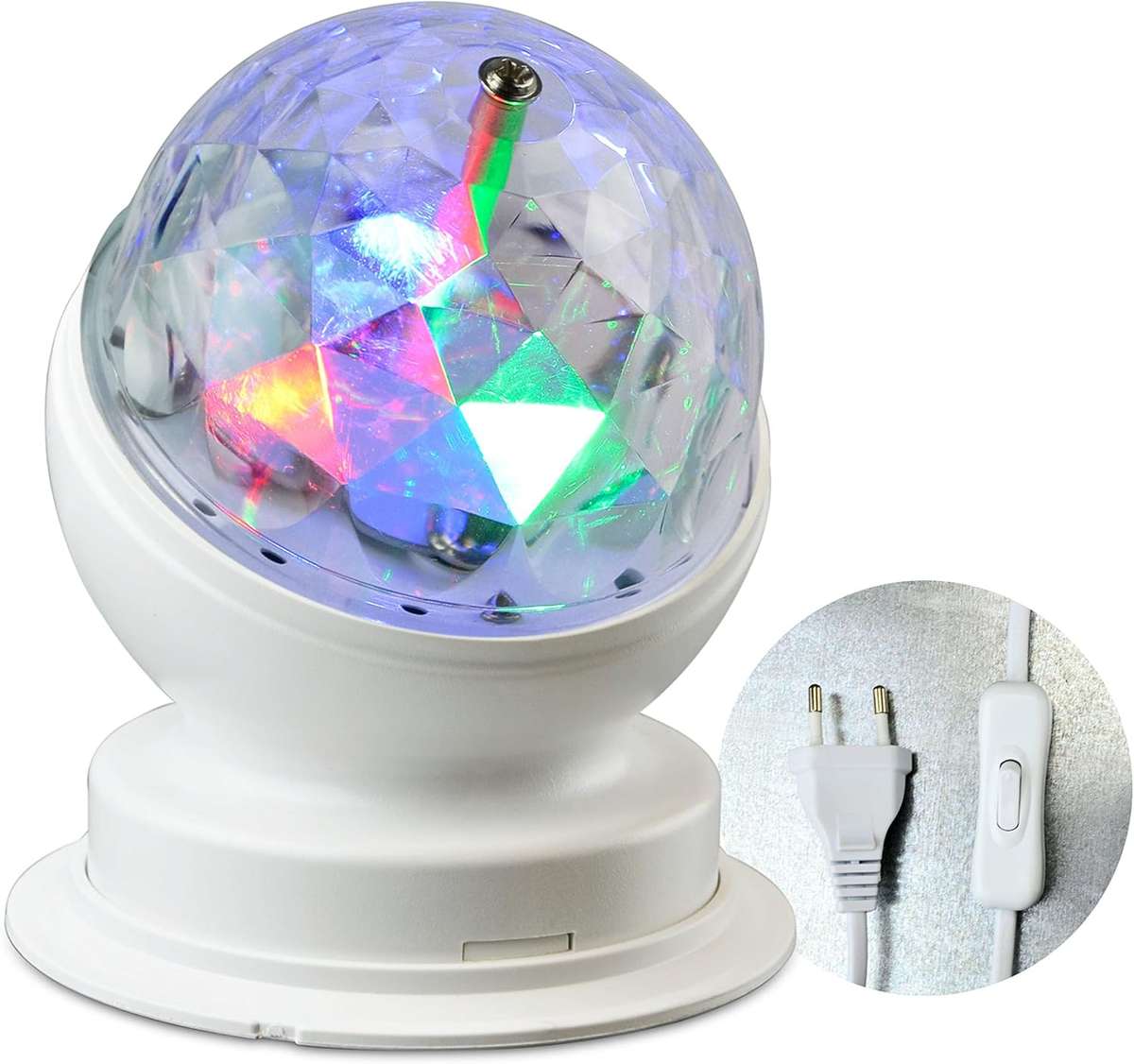 Colorful  Rotating LED party light RGB.