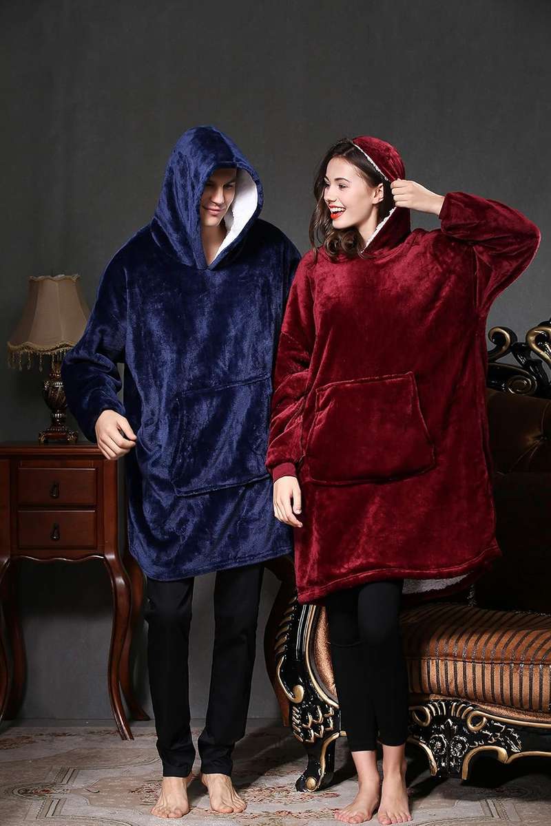 Lazy Huggle Hoodie Wearable Blanket