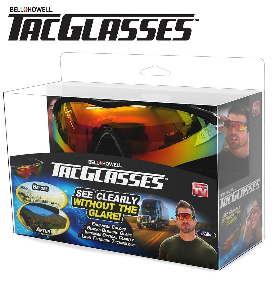 TAC GLASSES by Bell+Howell Sports Polarized Sunglasses for Men/Women.