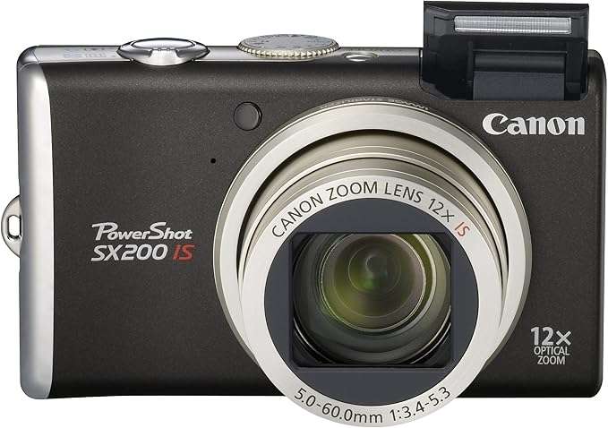 Canon PowerShot SX200IS 12 MP Digital Camera with 12x Wide Angle Optical Image Stabilized Zoom