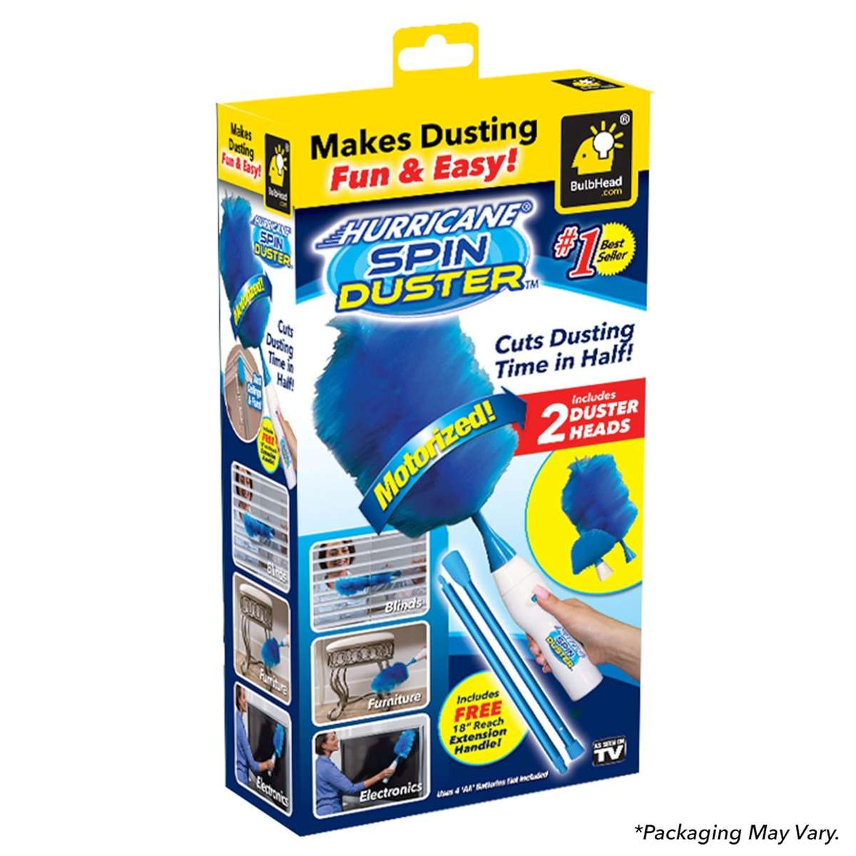 Hurricane Spin Duster Motorized Dust Wand by BulbHead