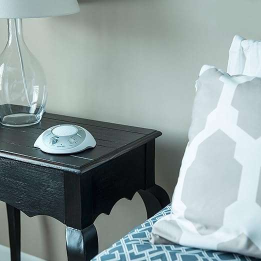 White Noise Sound Machine | Portable Sleep Therapy for Home, Office, Baby & Travel 6 Relaxing