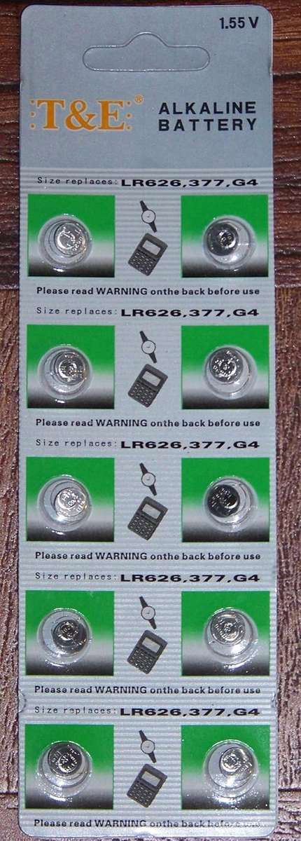 LR 626 BATTERIES 10 PIECE