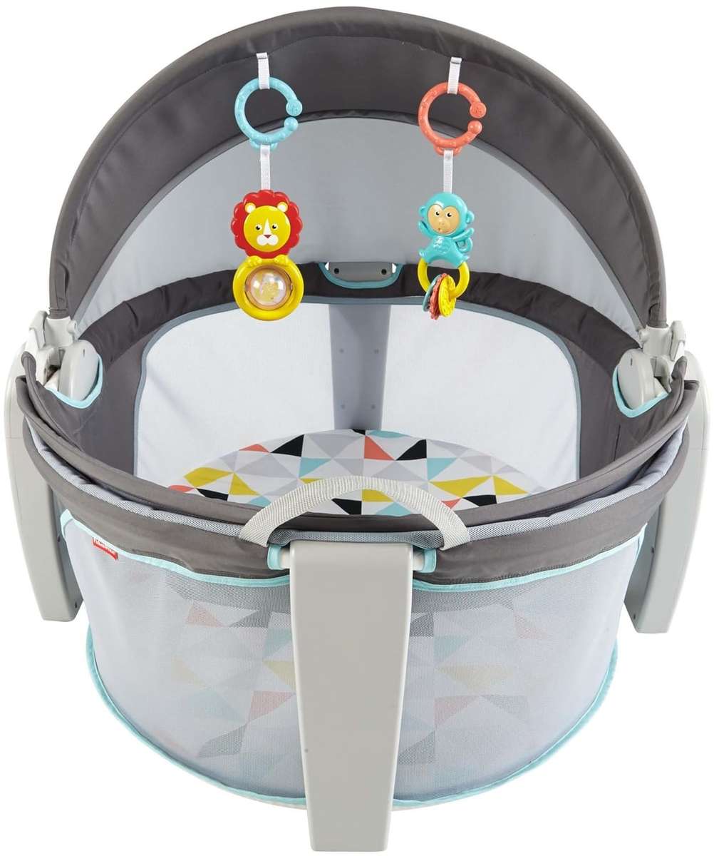 Fisher-Price On-the-Go Baby Dome, Grey/Multi-Color
