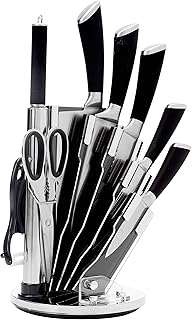 Royalty Line 38cm Marble Coating 4-in-1 + 8 Piece Knife Set Combo