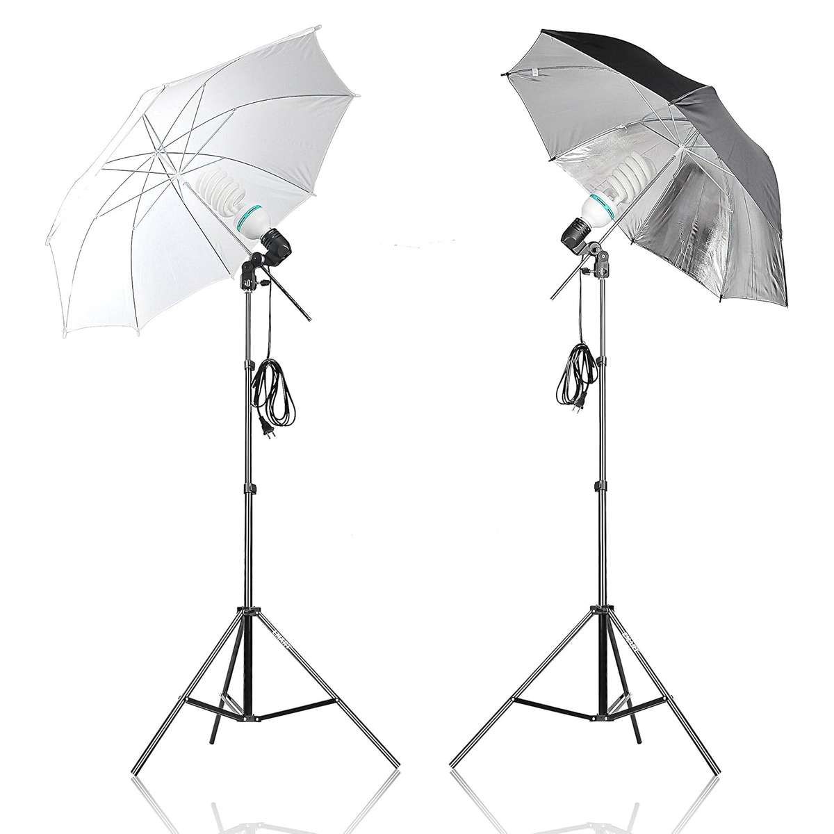 Photography Umbrella Lighting Kit, 1000W 5500K Photo Portrait Continuous Reflector Lights for Camera