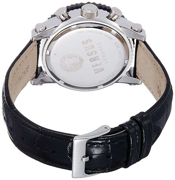 Retail @ R6,999.00*** VERSUS BY VERSACE Men's Madison 42mm Leather Chronograph Watch BRAND NEW