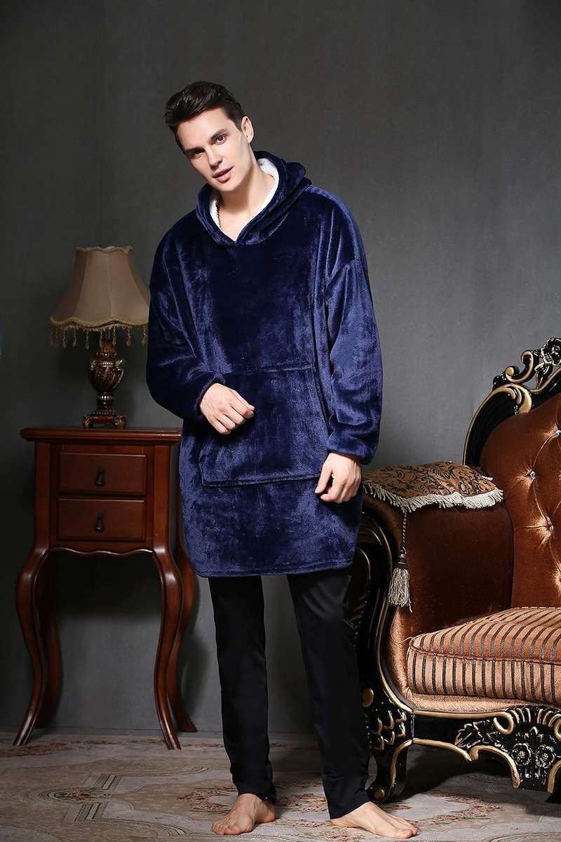 Lazy Huggle Hoodie Wearable Blanket