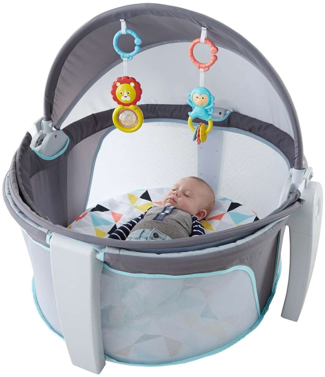 Fisher-Price On-the-Go Baby Dome, Grey/Multi-Color