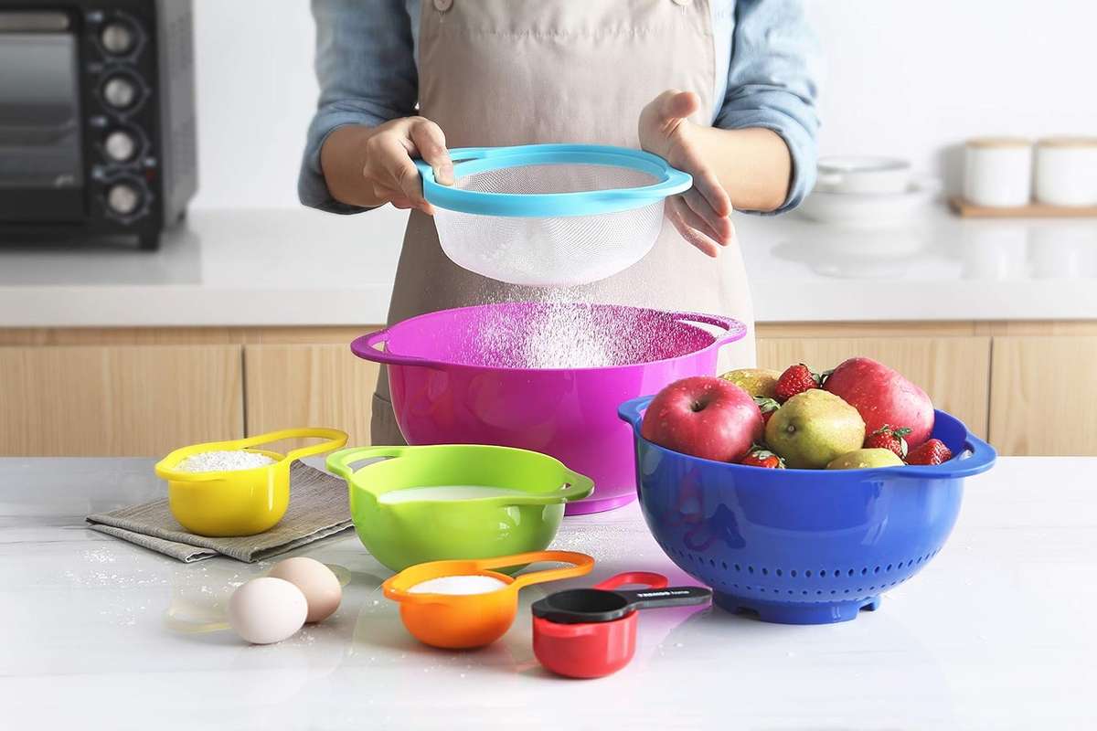 10 PCS STYLE TRENDY COLORFUL MIXING BOWL