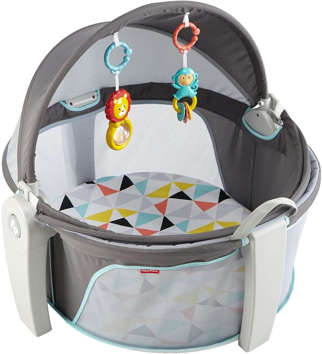 Fisher-Price On-the-Go Baby Dome, Grey/Multi-Color