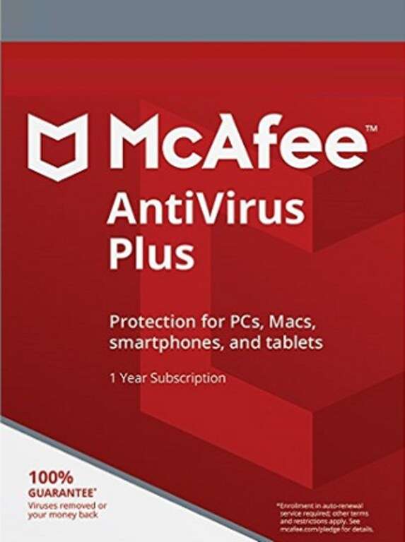McAfee AntiVirus Plus PC 3 Devices 1 Year license key SA / Global use