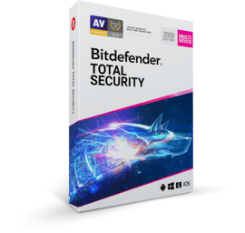 Bitdefender Total Security 2020 (5 Devices, 1 Year) - PC, Android, Mac, iOS - Key