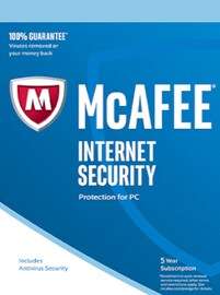 McAfee Internet Security 1 PC 5 Years Key South Africa-Global