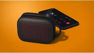 Philips Go TAS1209 Small Portable Bluetooth Speaker - Black