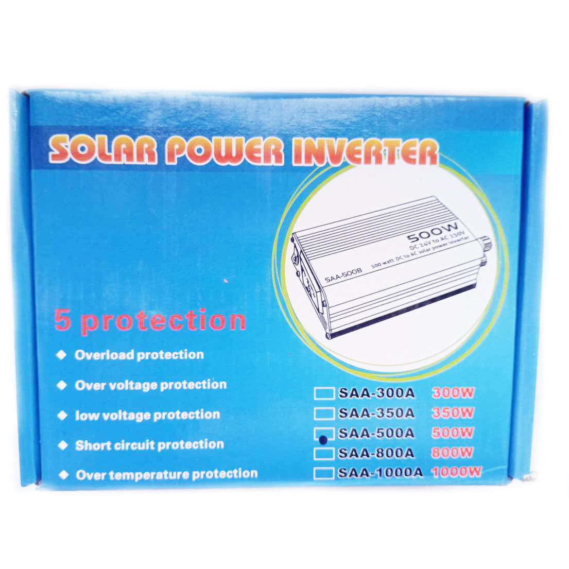 500 Watts 12v DC to 220v AC Inverter  - 500W Peak Power 12V Inverter