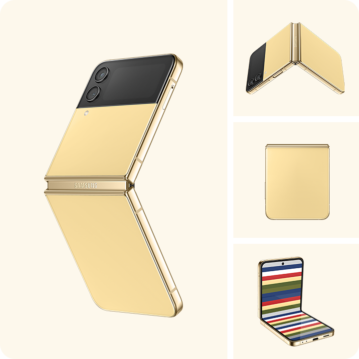 Samsung Galaxy - FLIP 4 - 5G - 256GB - All Networks - Yellow Gold - MINT CONDITION