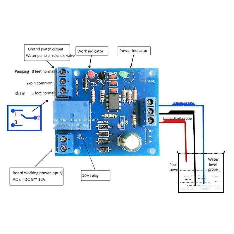 Water Liquid Level Water Level Detection Sensor Pumping Circuit Board