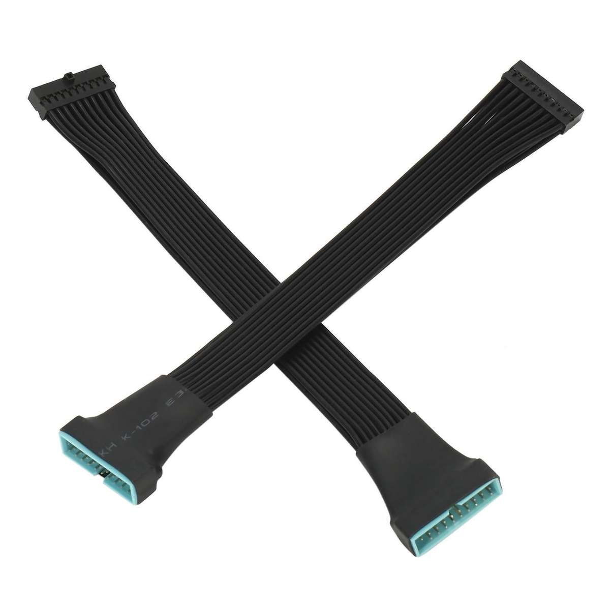 2 Pack 19 Pin Internal Extension Cable for Motherboard 5.9-inch