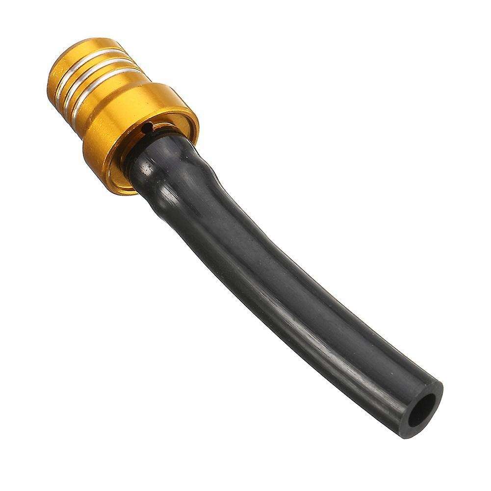 Gas Fuel Tank Cap Valve Vent Breather Hose Tube Gold