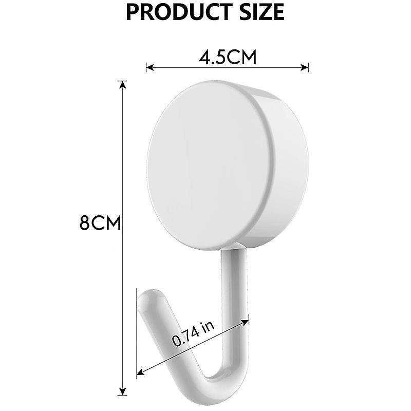 Small Adhesive Wall Hooks 6 Pack Damage-free Hanging Wall Hooks