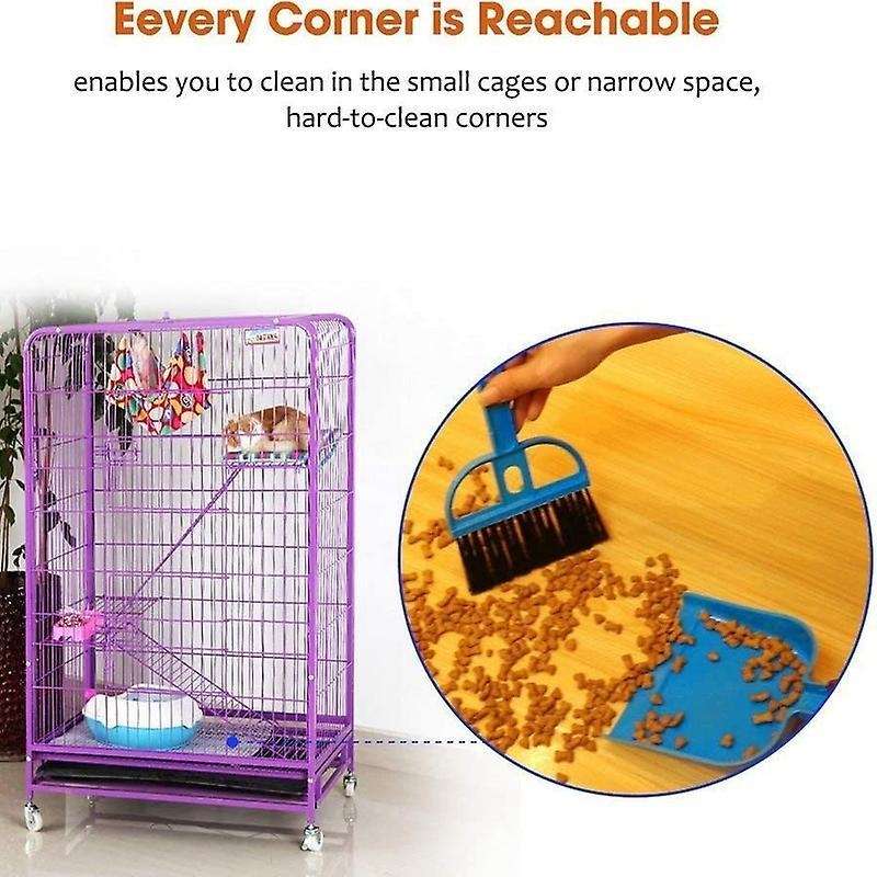 Mini Dust Pan and Brush Set for Guinea Pig Toys