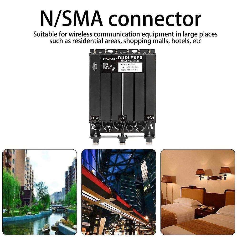 Yinitone 25w Uhf Duplexer Tx: 153.150/rx: 158.150mhz N-head Repeater