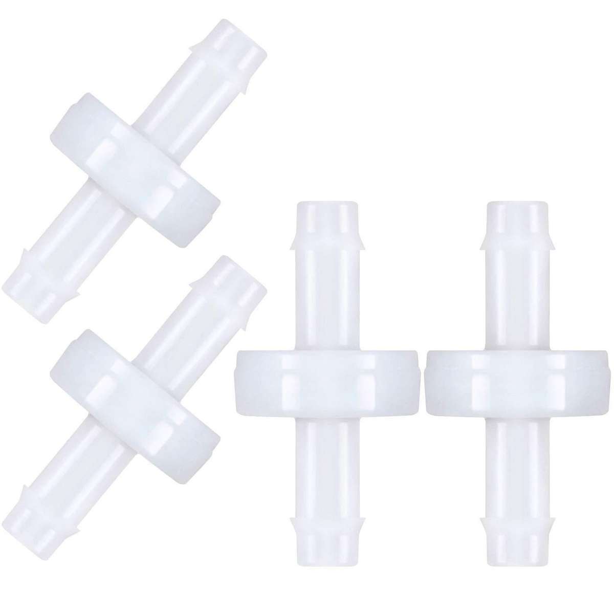 4pcs Check Valve Pvdf for Fuel Gas Liquid Air 1/4 Inch 6 Mm