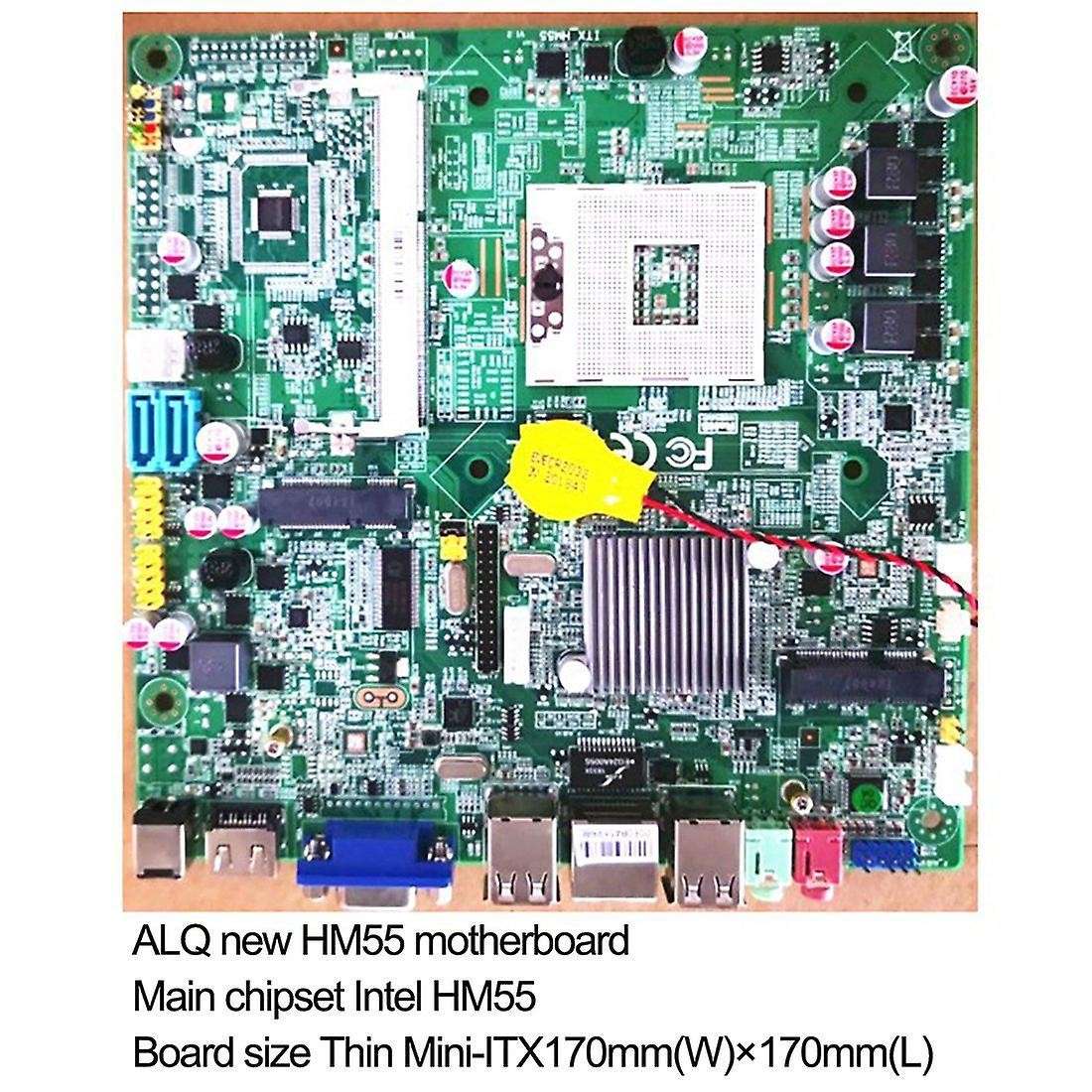 Hm55 Computer Motherboard for Intel Generation Core I7/i5/i3 Cpu Ddr3
