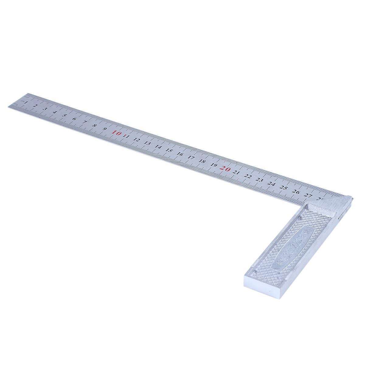 30cm Aluminum Handle Scale Right Measuring Angle Square Ruler