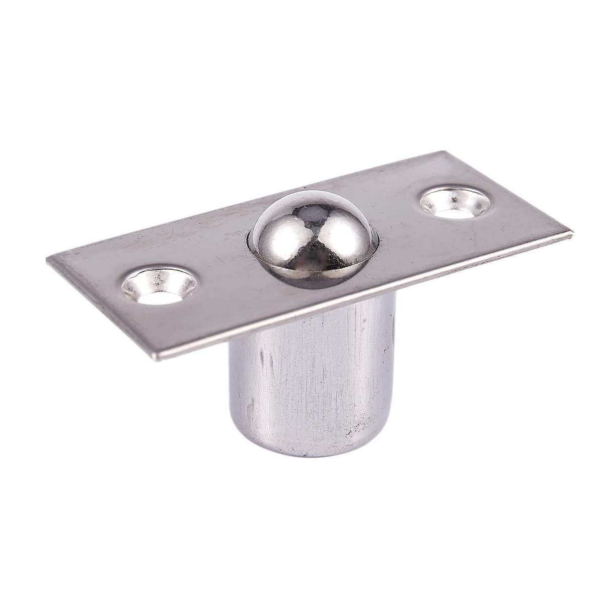 Strike Plate Closet Door Ball Catch Latch Catcher, Silver Tone