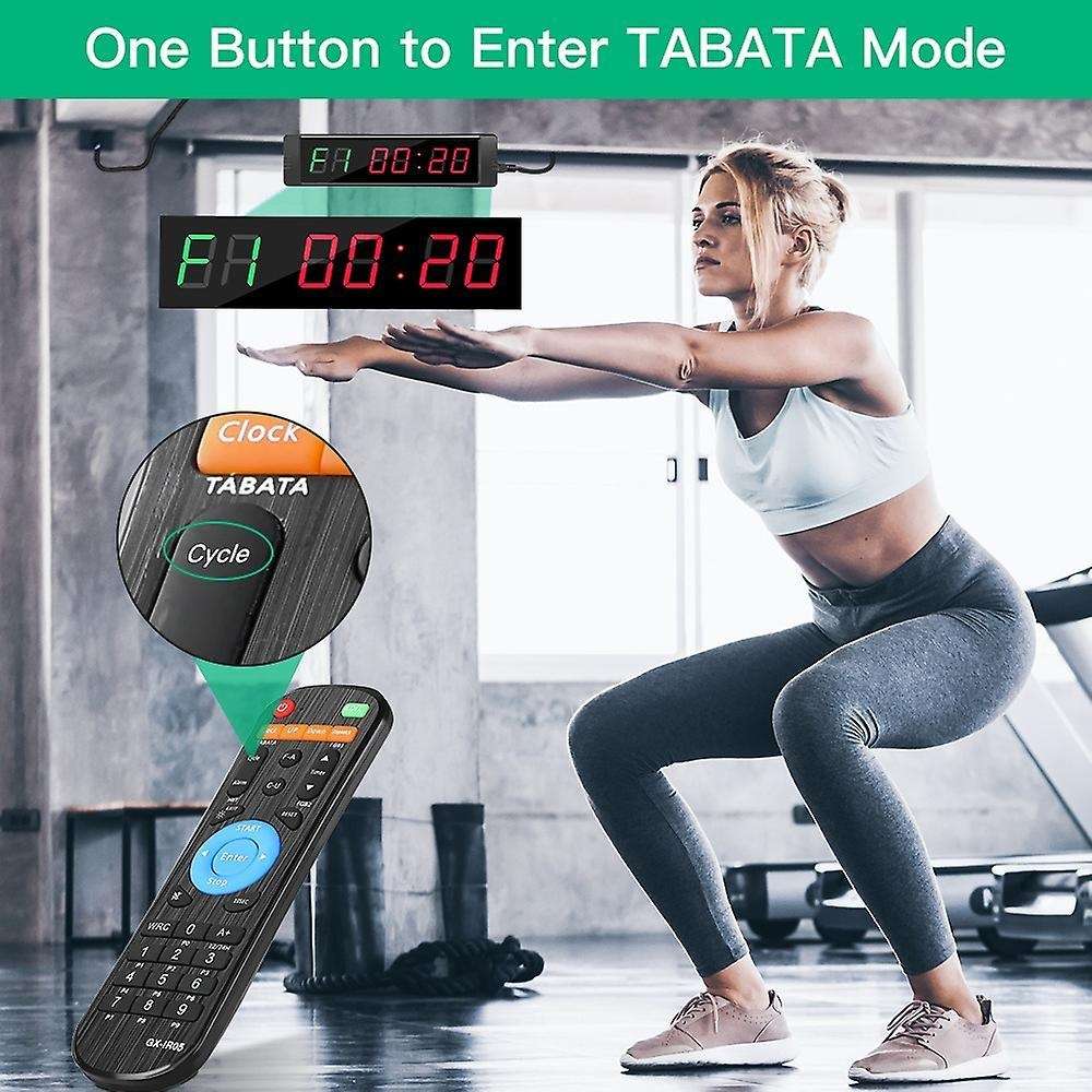 Programmable Led Interval Timer Clock Stopwatch for Gym Eu Plug