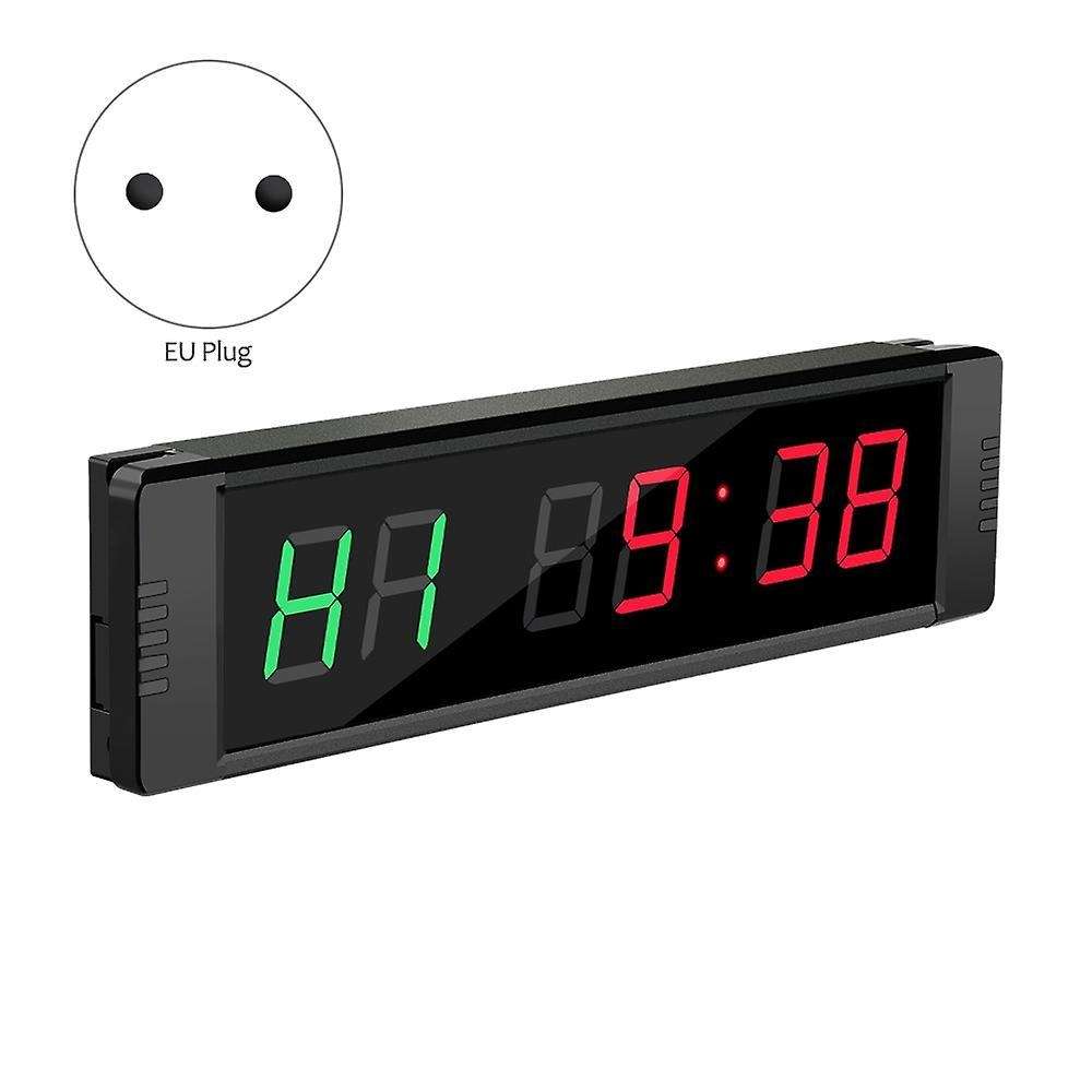 Programmable Led Interval Timer Clock Stopwatch for Gym Eu Plug