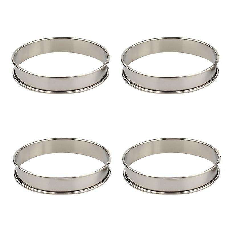 Double Rolled Tart Rings Round Muffin Rings Metal Crumpet Rings Molds