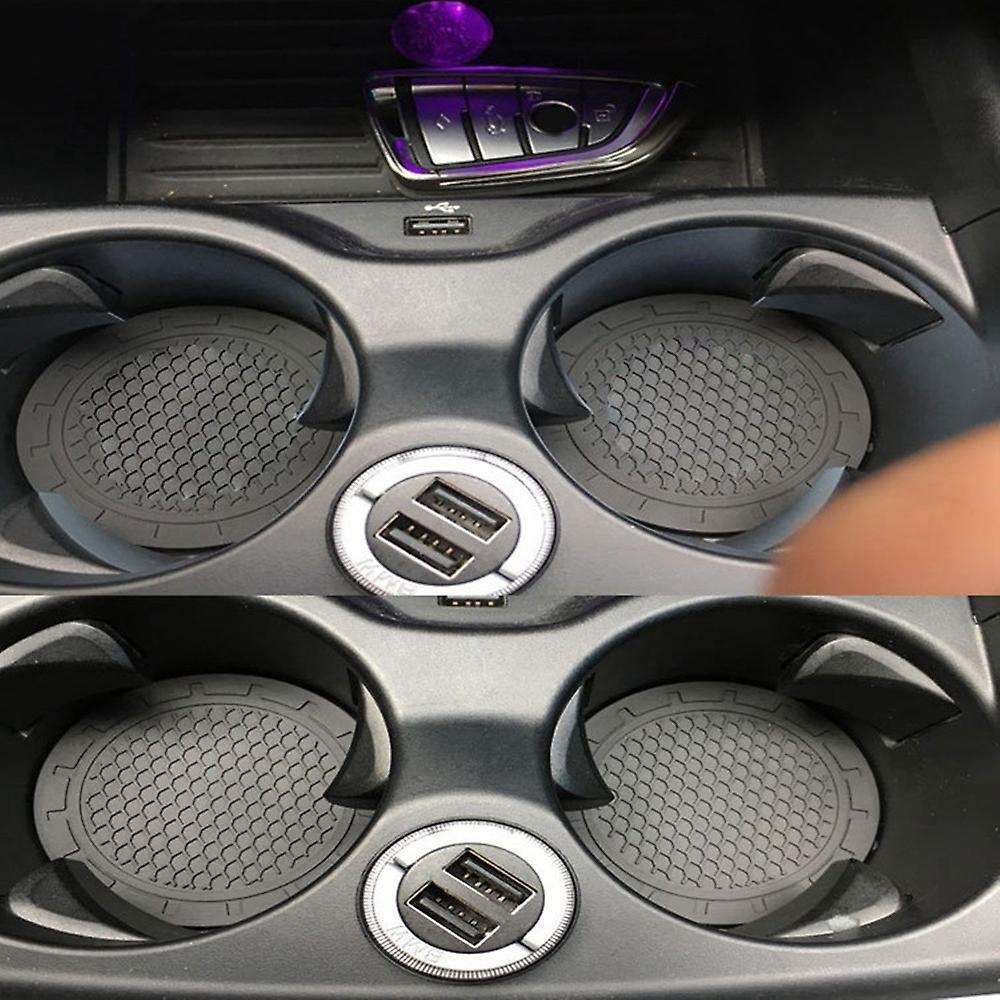 Car Anti-skid Cup Holder Coaster Set Universal Waterproof Interior