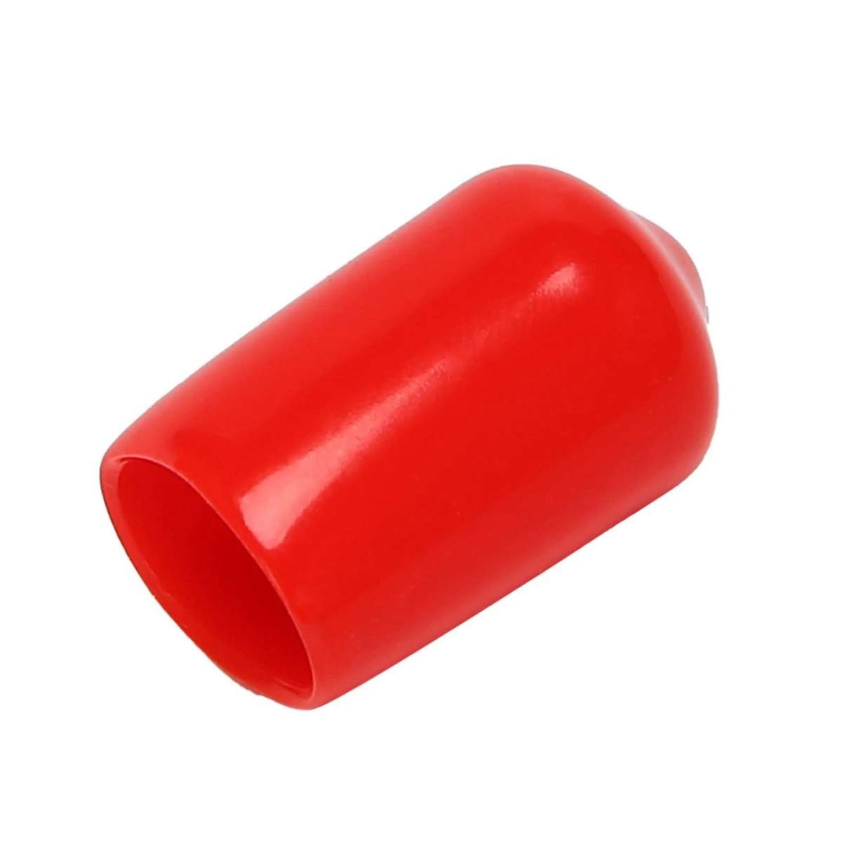 100pcs Rubber End Caps 9.5mm Id Pvc Round Tube Bolt Cap Cover Red