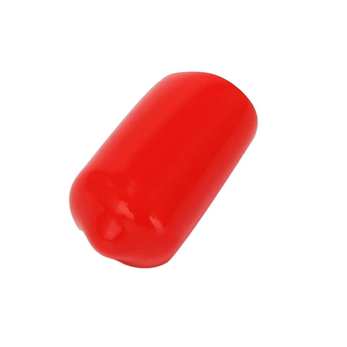 100pcs Rubber End Caps 9.5mm Id Pvc Round Tube Bolt Cap Cover Red