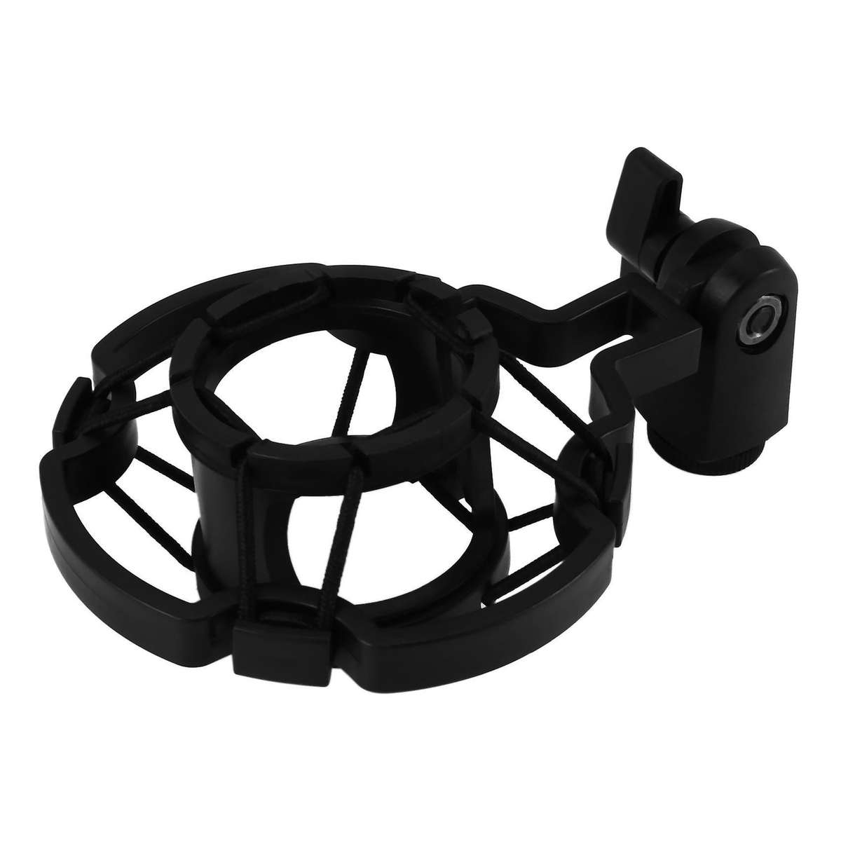 Load Mic Microphone Shock Mount Clip Holder Stand Radio Black