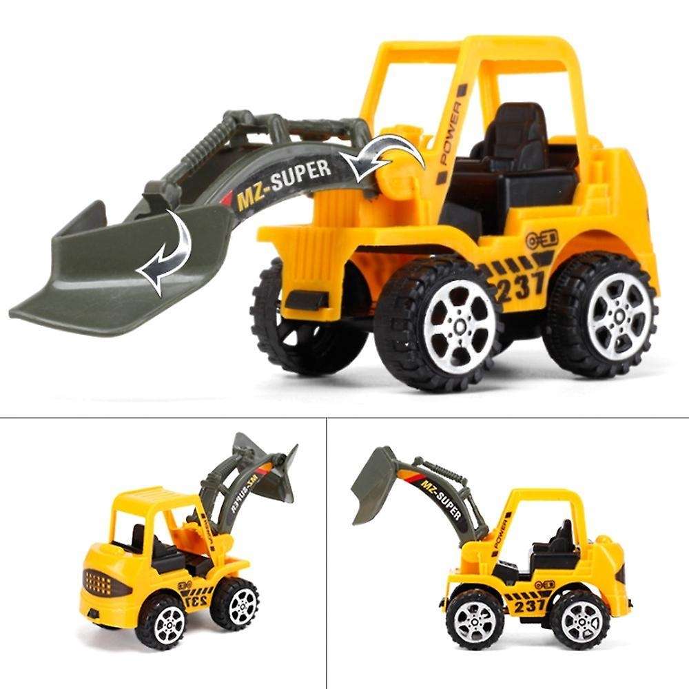 6 Styles /set Plastic Construction Engineering Vehicle Toys for Boys