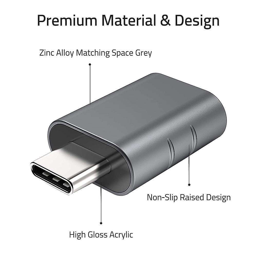 2 Pack Usb C to Usb Adapter, for Macbook Pro After 2016