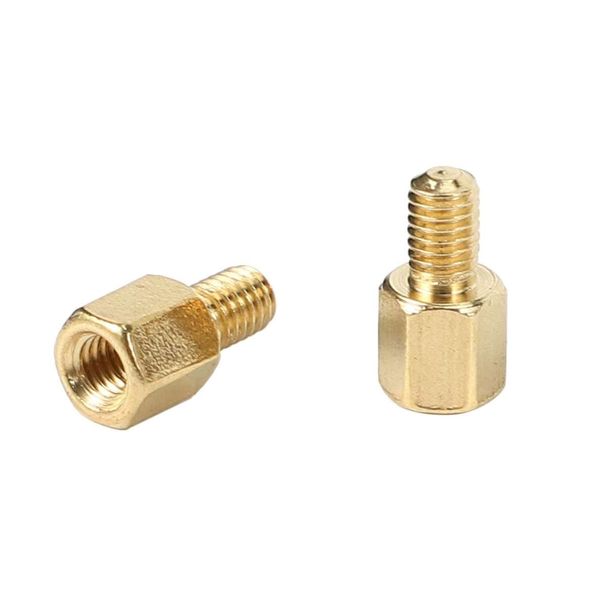 50 Pcs Brass Screw Pcb Standoffs Hexagonal Spacers M3 Male X M3 Female 5mm